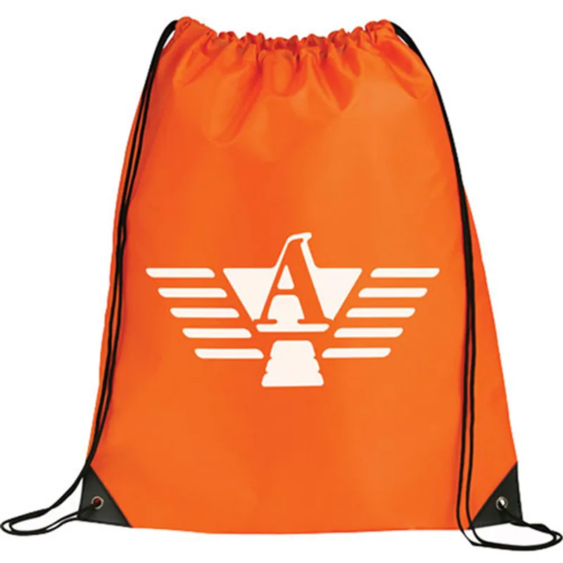 2016 Eco Friendly Customized Logo Branded Promotional Cheap Nylon Drawstring School Bag / Beg Sekolah / Beg Galas