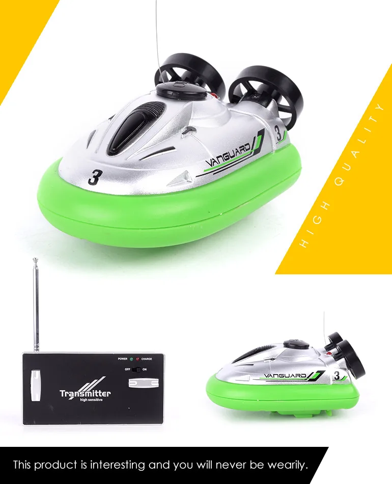 Mini Electric Radio Remote Control Hovercraft Hover Boat for Child