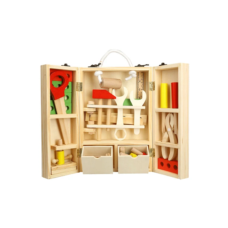 wooden childrens tool set