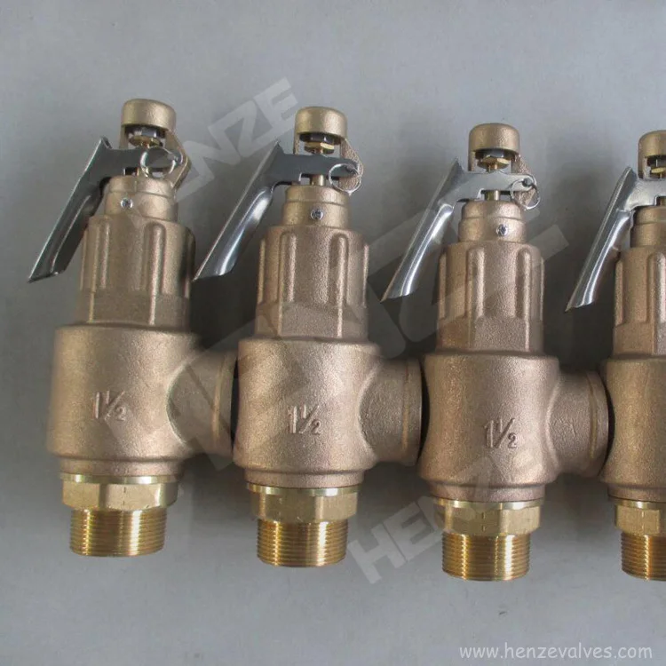 Bronze Threaded BSP or NPT Safety Relief Valve Threaded
