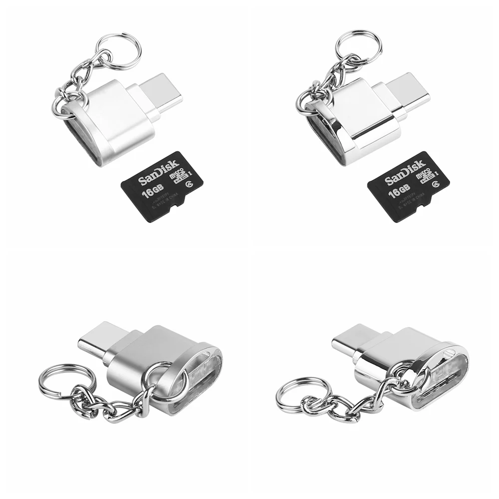 
Лучшая цена, мини портативный смарт-телефон из цинкового сплава с разъемом типа C, OTG кардридер 