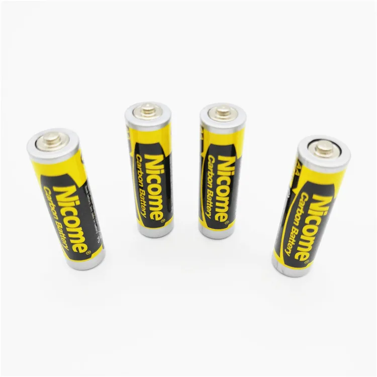 Excellent Quality AA battery R6P 1.5V carbon zinc china for Clock toys