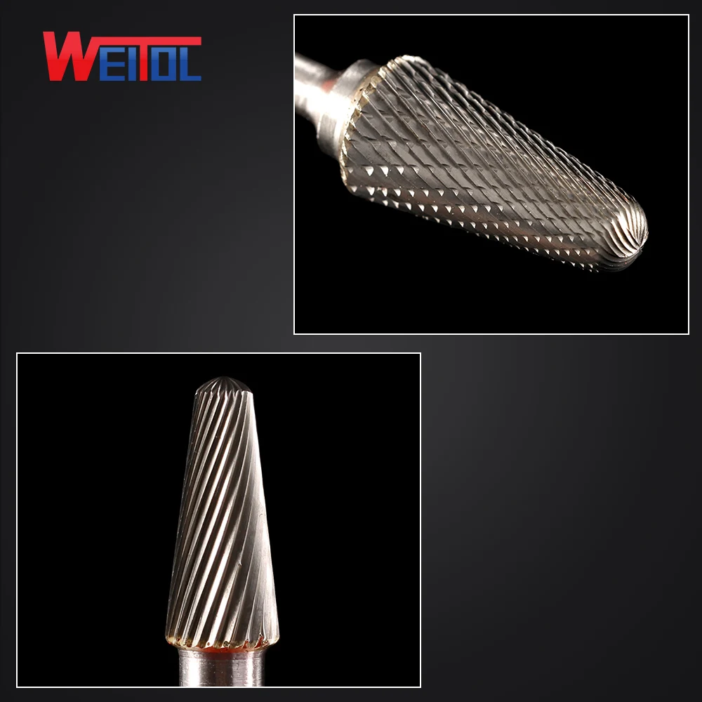 
 WEITOL Type L carbide rotary file High seed metal grinding tools metal burrs  
