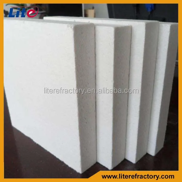 High Temperature Thermal Insulation Alumina Silicate Fire Board for Wood Stove and Fireplaces
