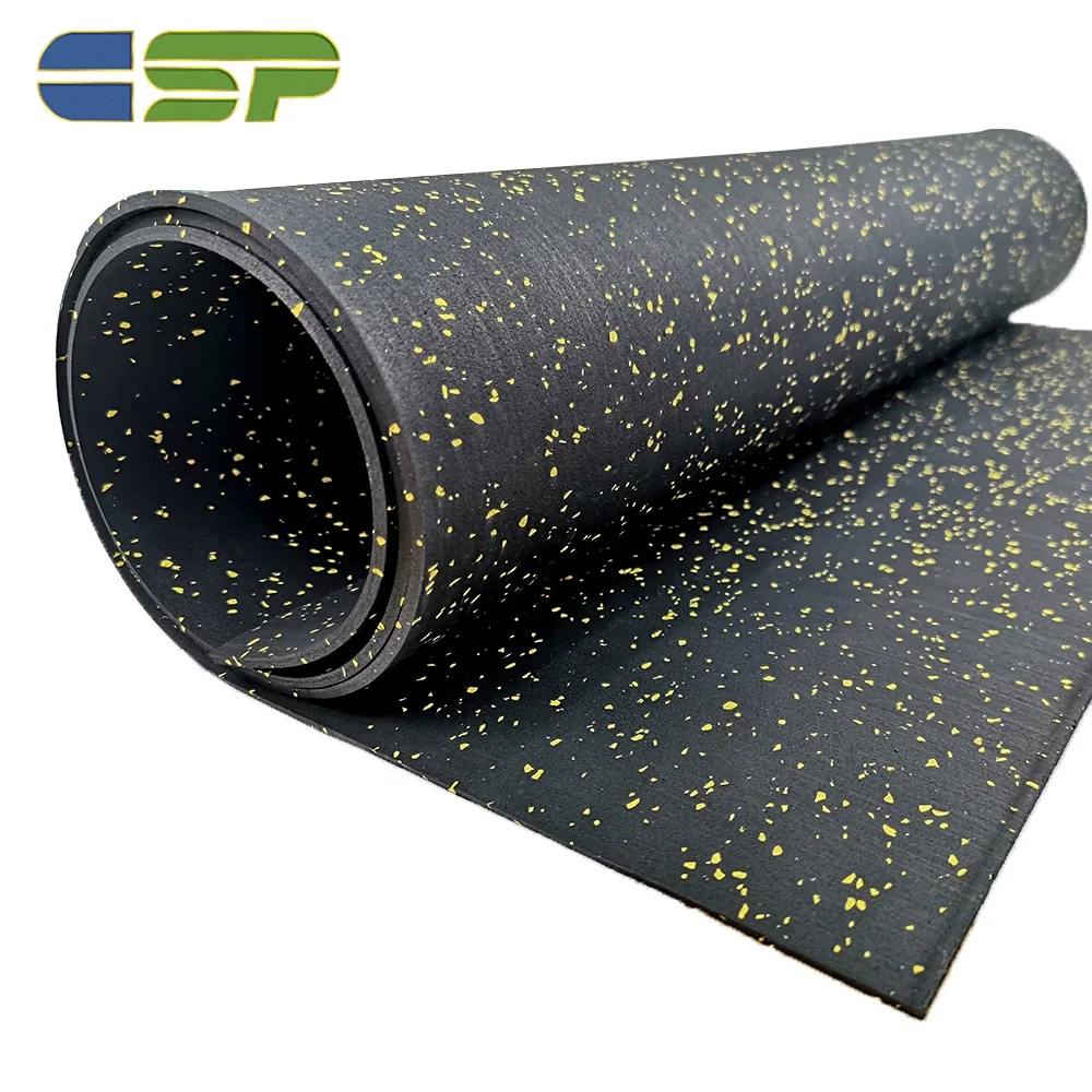 3mm 4mm 5mm 6mm 7mm 8mm 9mm 10mm 11mm 12mm Rubber Gym Flooring Roll