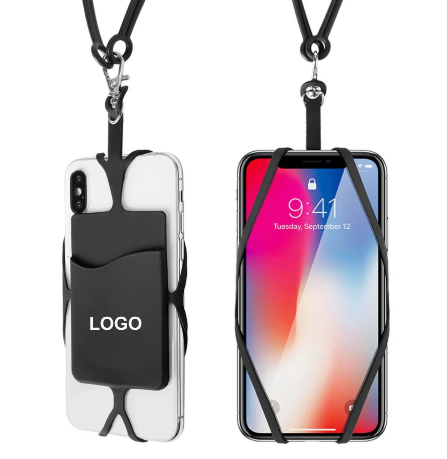 OEM силиконовый держатель для мобильного телефона с отделением для карт