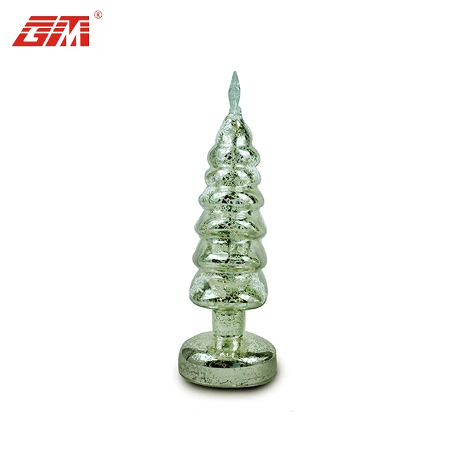 Hot sale glass christmas tree with ornaments christmas tree decoration item details