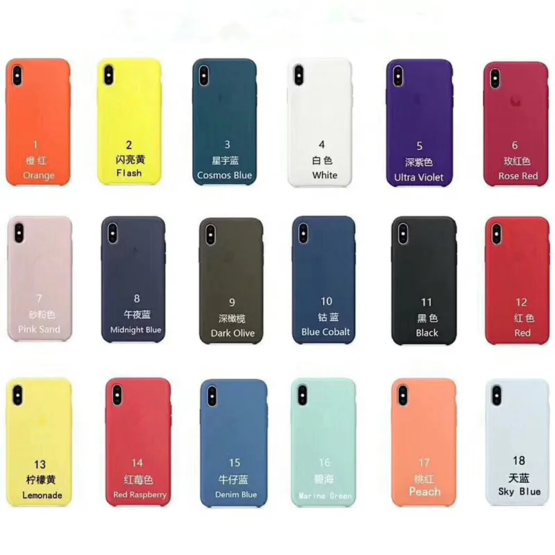 Top Quality 18 Colors Available For Iphone X Liquid Silicone Phone Case With Original Logo Liquid Silicone Cover For Iphone X Buy For Iphone X Liquid Silicone Case Silicone Cover For Iphone X Liquid