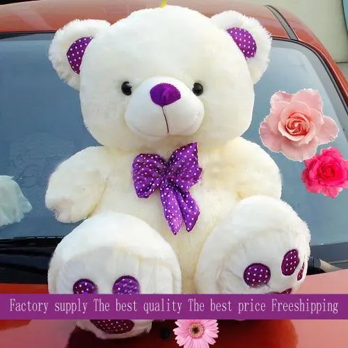 30cm wholesale and retails Christmas gift teddy bear plush toys soft stuffed toys factory supply freeshipping