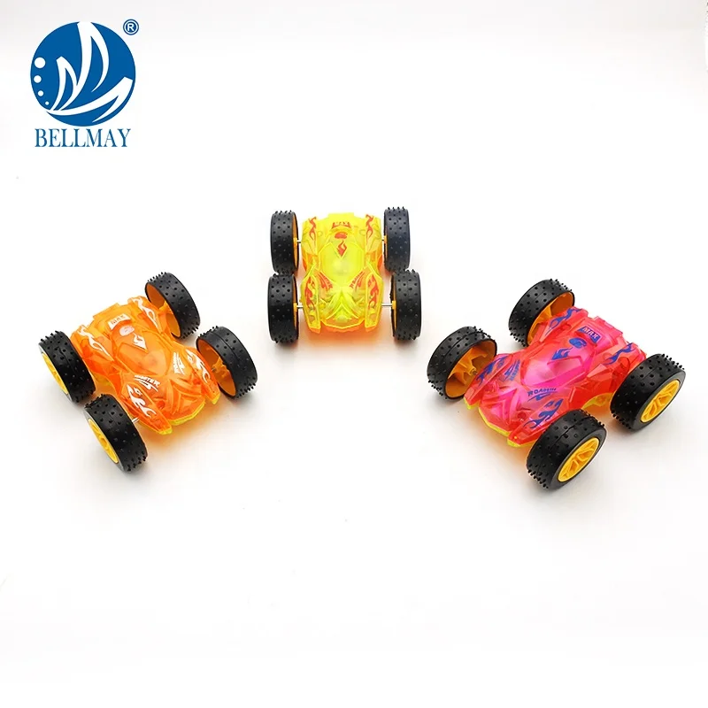 Bemay игрушка 360 прокатки батарея включает в себя двухсторонний инерции каскадер машина трения светодиодный свет для автомобиля