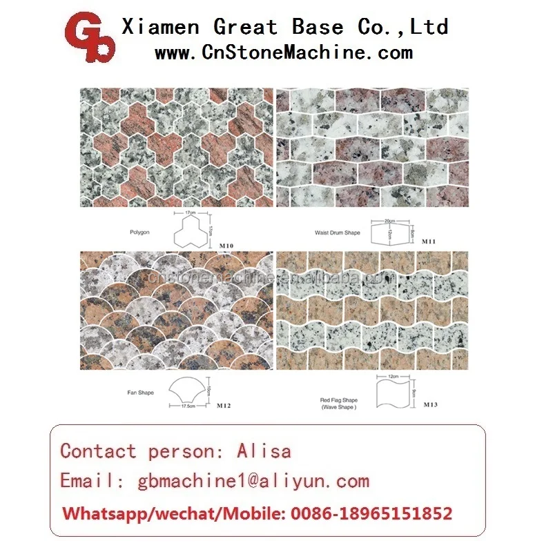 Автоматическая машина для разделения и штамповки гранита