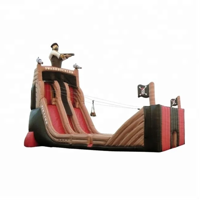 avalanche Single lane Inflatable Zip Line/inflatable Mobile Zipline/inflatable Jumper Obstcle Zip Line for Rental