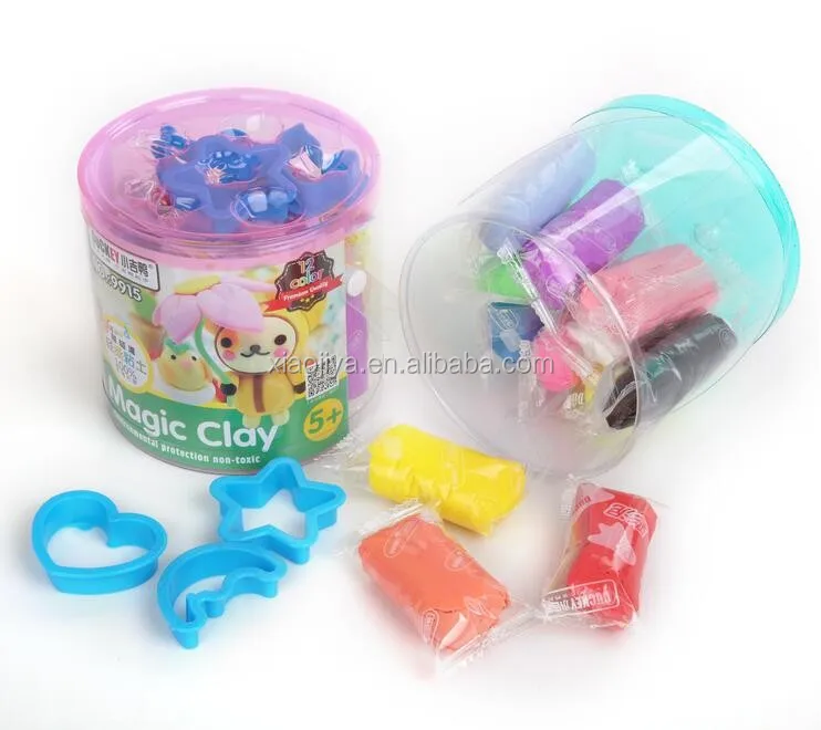 Оптовая торговля китая популярные 12 цвет волшебный свет глины для детей