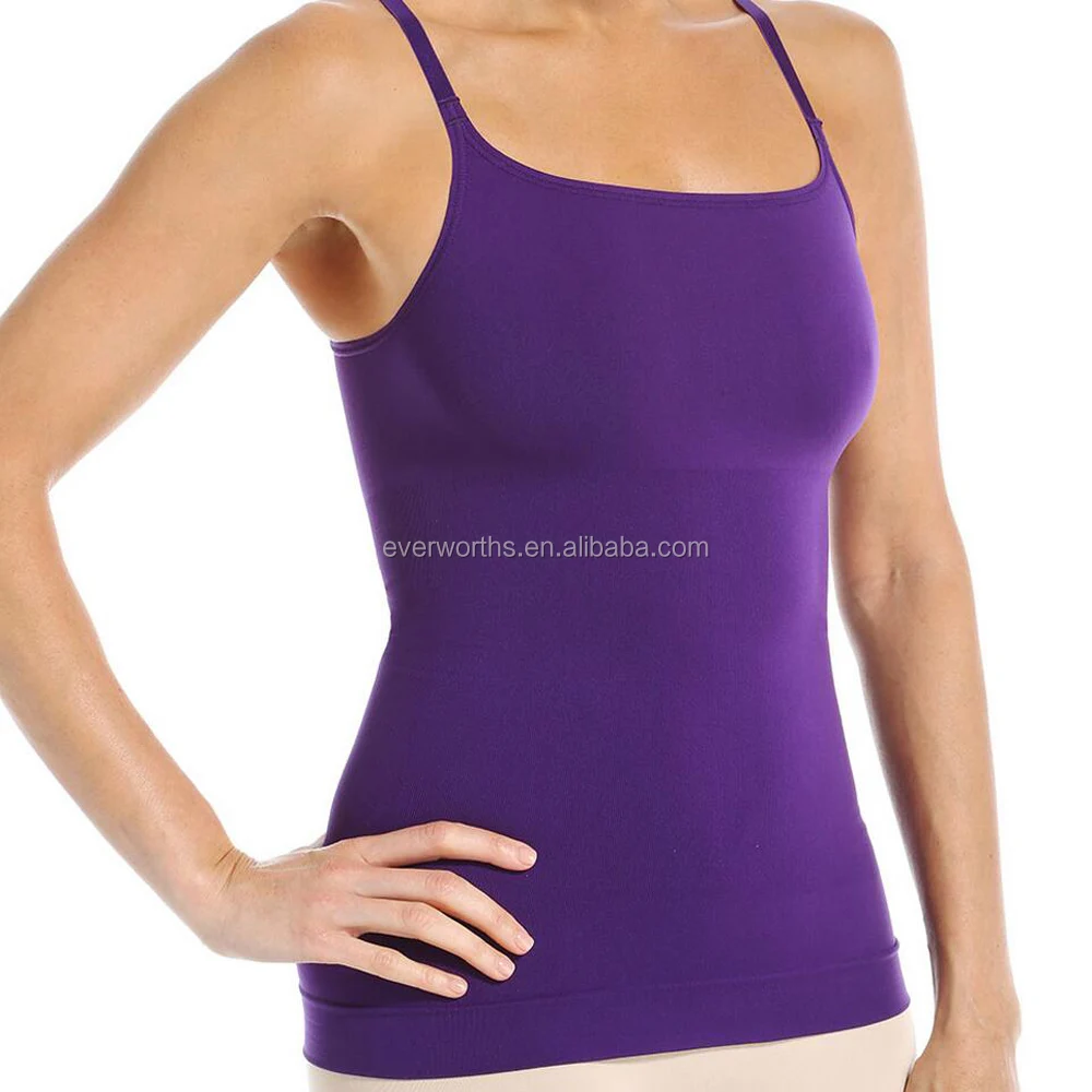 seamless cami with built in bra