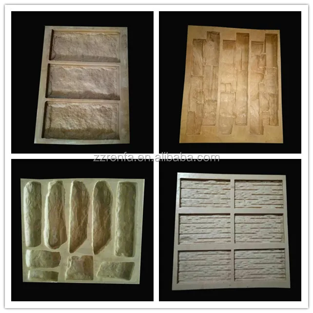 China Hot Sell Silicone Artificial Stone Mold Rubber Wall Texture Natural Stone Mould Modern Villa Durable Corrosion-Resistant