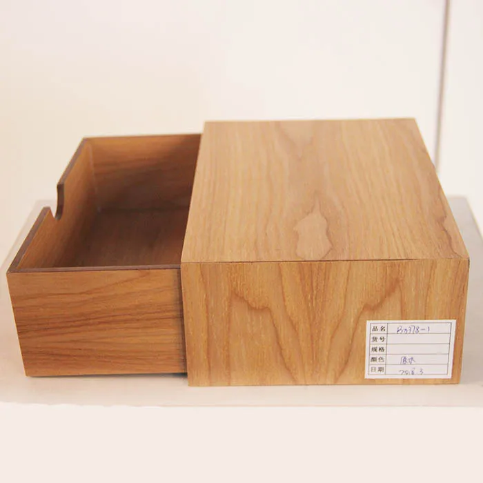 Natural Material MDF Wood Drawer Storage Organizer Box