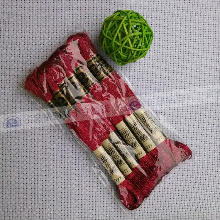 Оптовая продажа, Высококачественная вышивка крестиком royalвышивка из 100% хлопка, нитки для вышивки крестиком, упакованные в пакеты из 12 штук