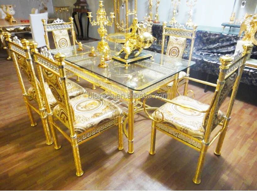 フレンチルイ15世 18Kゴールドプレートのダイニングセット 用6・8人用