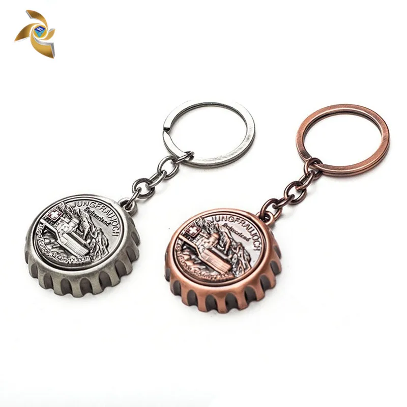 
Высококачественная металлическая открывалка для бутылок в форме крышки пива с логотипом на заказ 