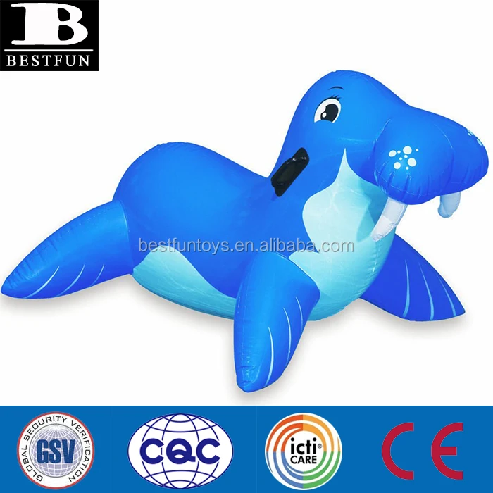 NEW Intex Inflatable Wally hotsell The Walrus Pool Float Toy ride on blue kids RARE