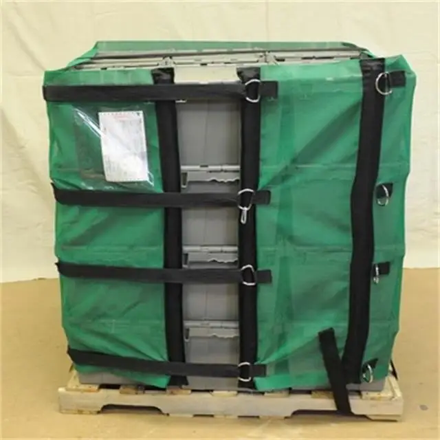 Heavy Duty Stretch Film Alternative Weather Resistant Mesh Reusable Pallet Wrap Cover for Stabilize and Secure Your Goods