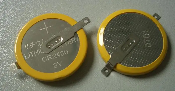 GP pile bouton, Lithium, CR2430, Safety seal, 2-p