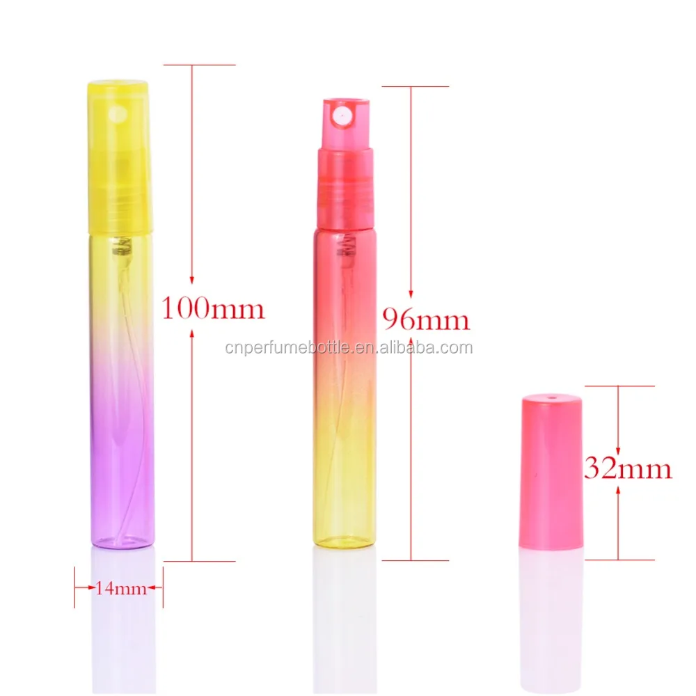 MUB 5ML 8ML Colorful Mini Spray Bottle &Rainbow Empty Pen Perfume Glass Perfume Atomizer/Pocket Spray Bottle