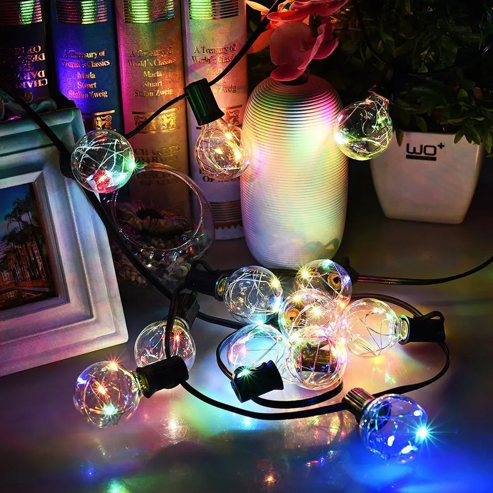 High Quality G40 RGB Led Copper Wire Bulb for String Lights Christmas Light