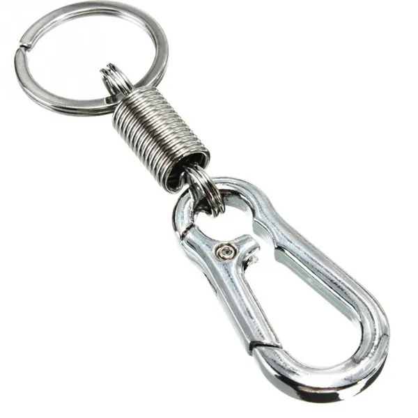 Stainless steel Gourd Buckle carabiner keychain anti-lost buckle retractable MEU 