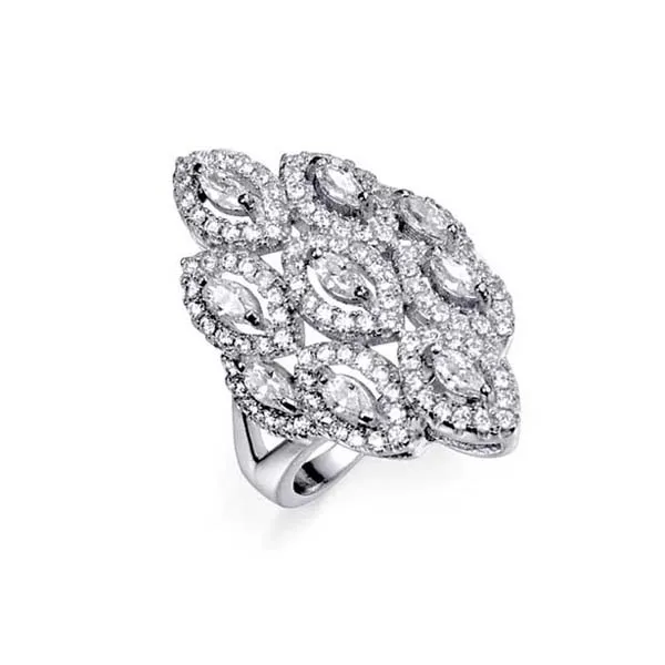 Newest Design Swan Three Finger Ring