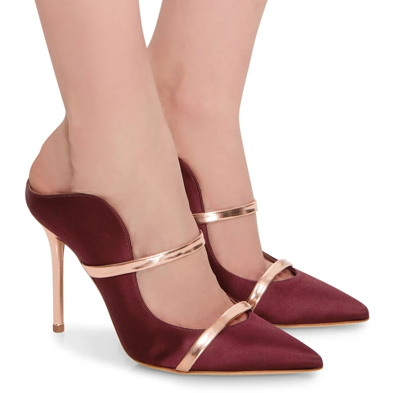 
Туфли-лодочки для девочек, европейский стиль, женские сексуальные туфли на высоком каблуке-шпильке со шнуровкой и заклепками 