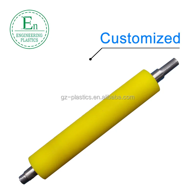 High Precision Heavy Duty Pu Polyurethane Roller Rubber Part Urethane Roller with 6204 Bearing