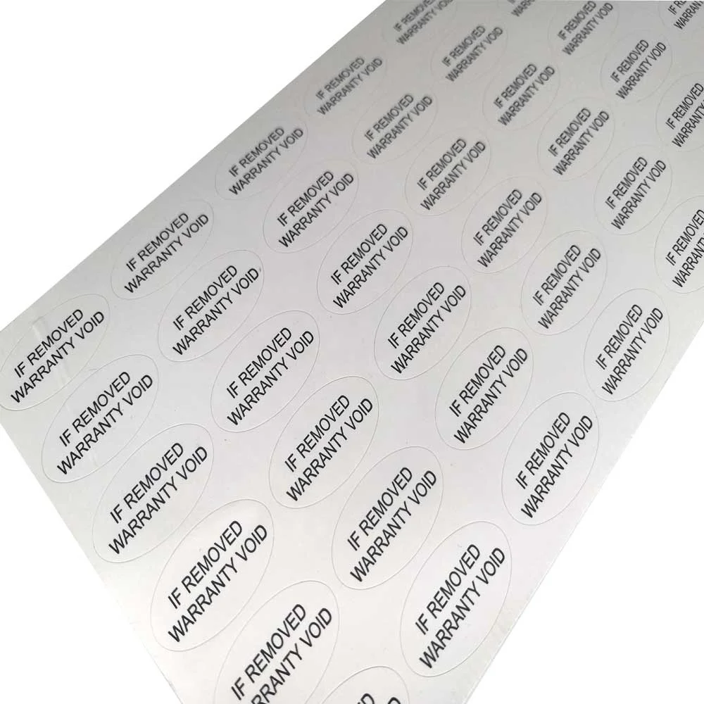 Custom Void Fragile Sticker Do Not Accept if Seal Is Broken Sticker Warranty Sticker Void if Tampered