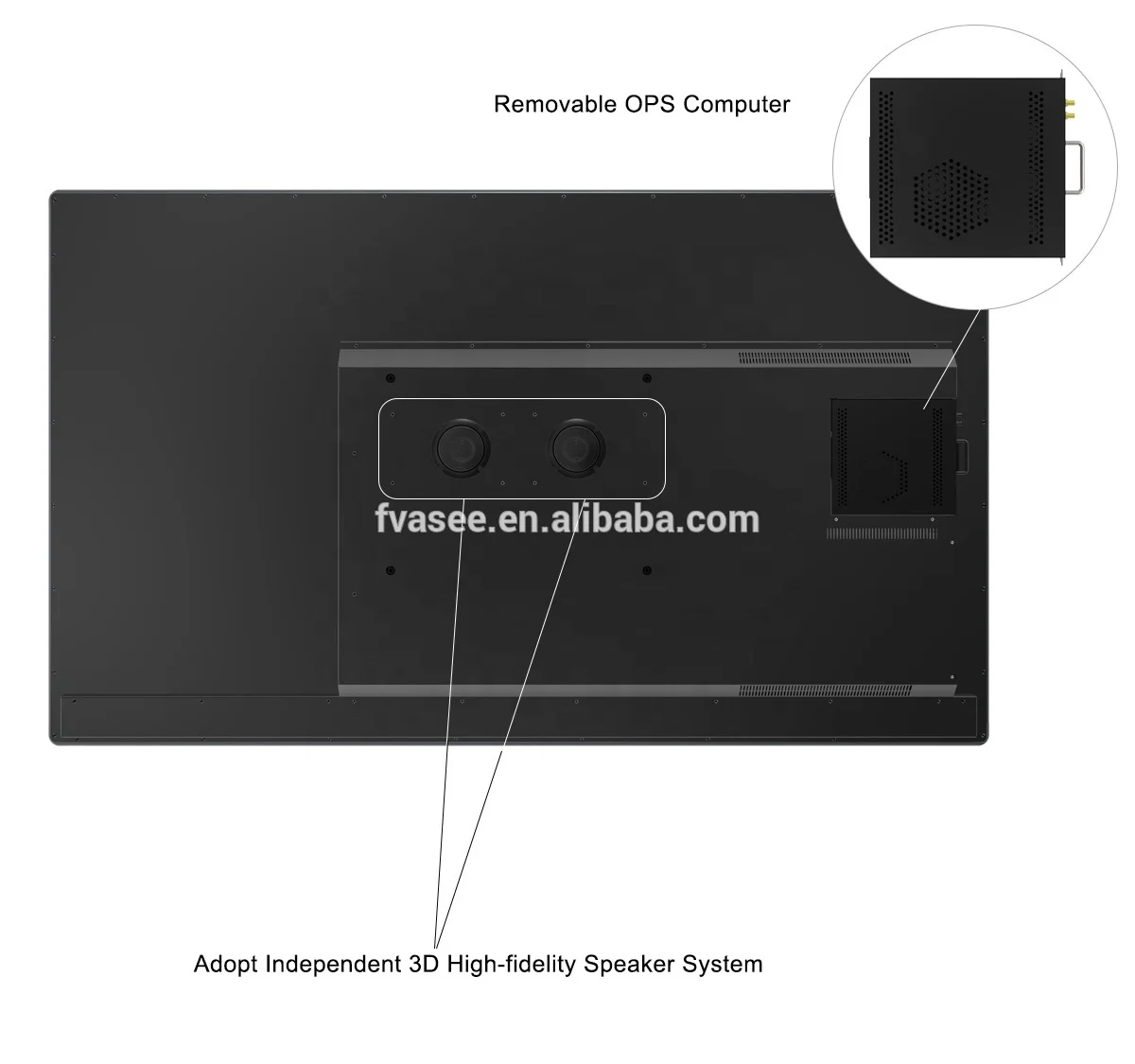 
 Интерактивное обучающее оборудование Multi Touch все в одном Smart Flat Panel 55 Inch Whiteboard  