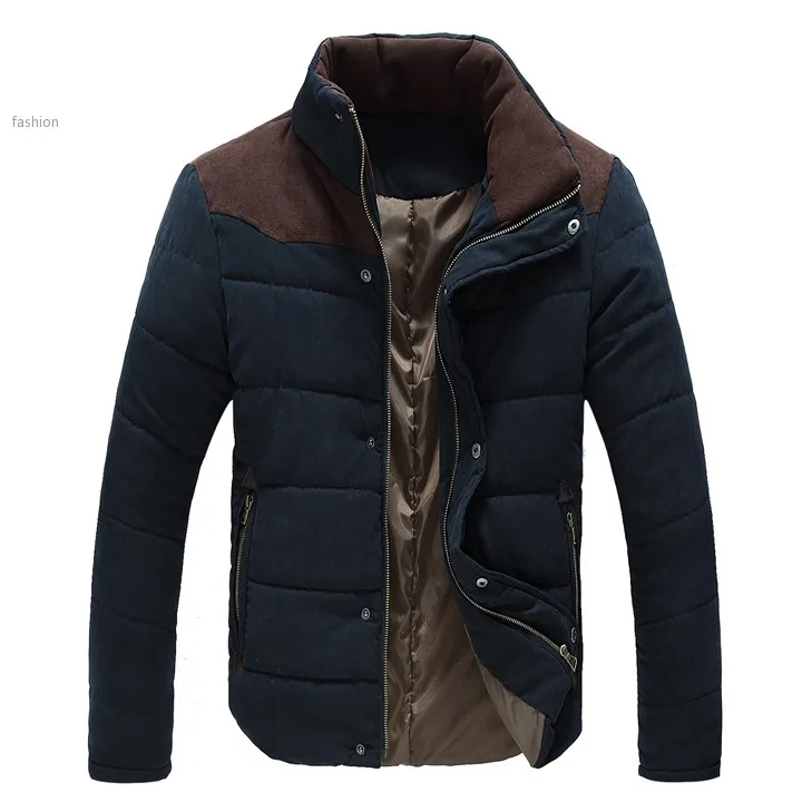 2015 New Men Winter Jacket Warm Thermal Wadded Jacket