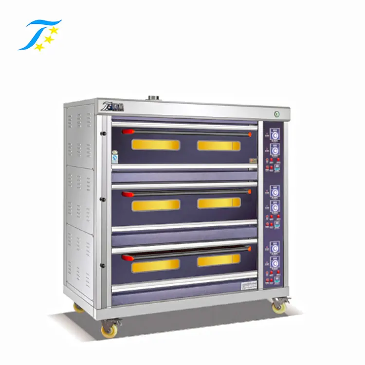 
Большая пекарская печь с 3 лотками и 9 лотками с сертификатом CE 