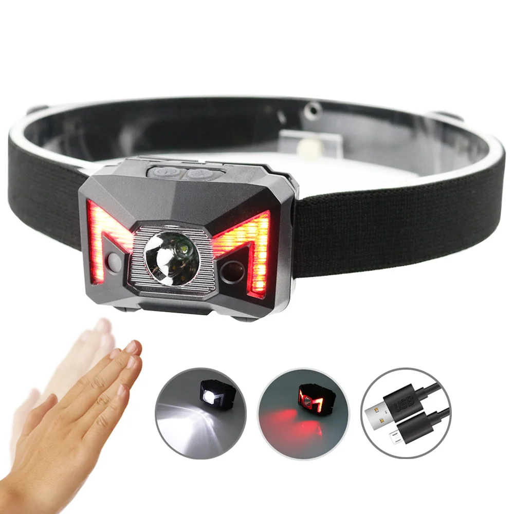 Led Headlamp Rechargeable Headlight for Outdoor Camping 125 Lumen Waterproof Rechargeable Battery Black NI-MH 2G11 IP55 ROHS >12