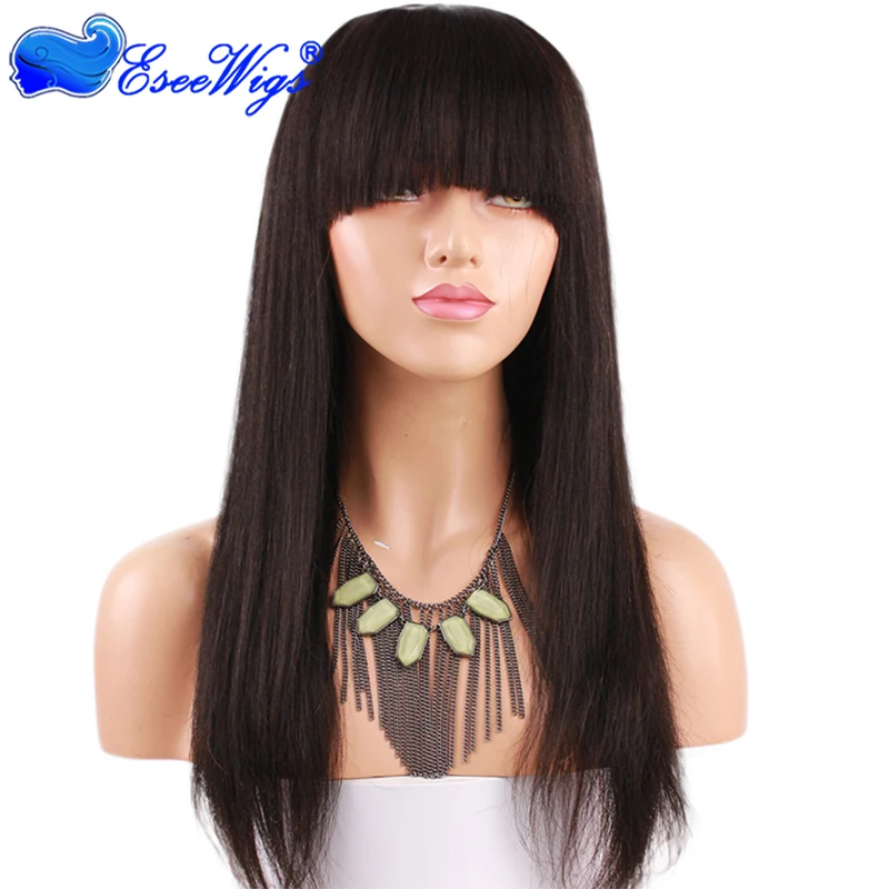 yaki lace front wig with bangs