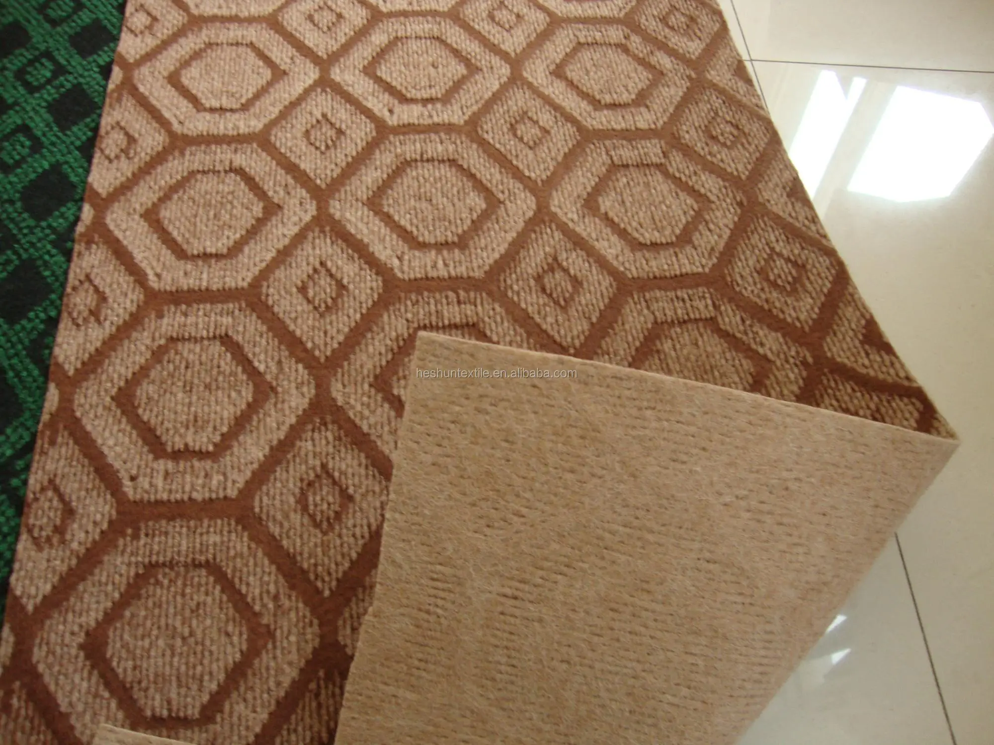 Двухцветный жаккардовый ковер для коридора офиса в