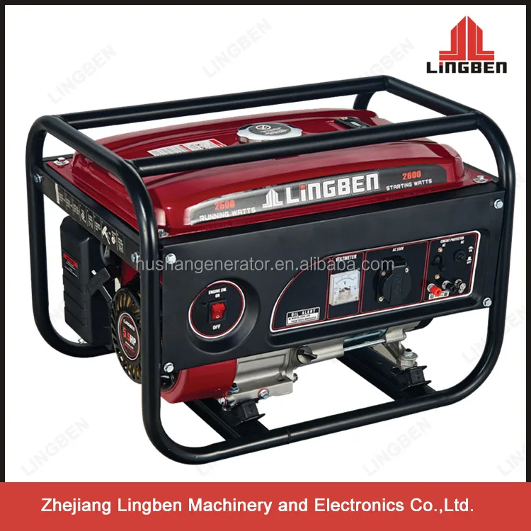 Lingben China Stirling Engine Gasoline Generator 5.5hp Price for Sale