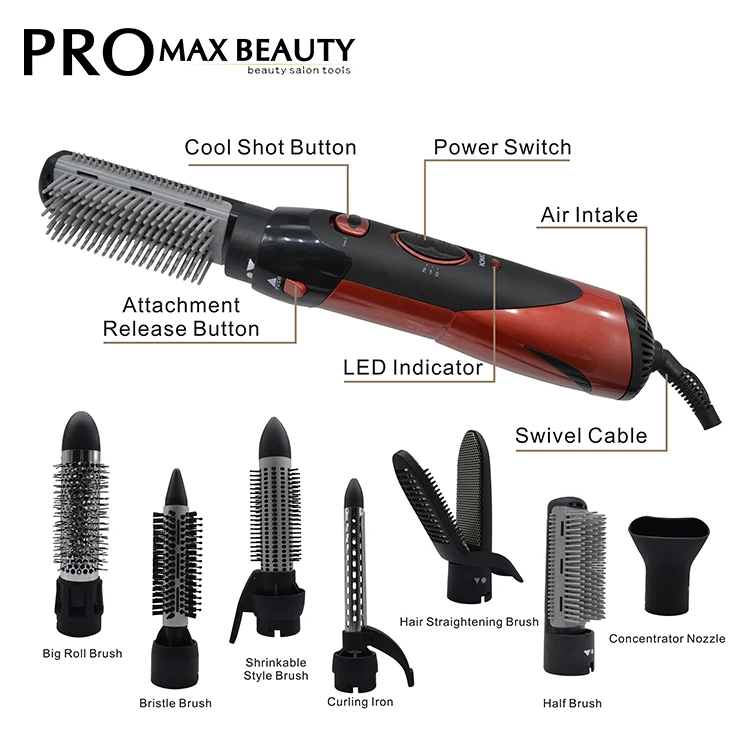 
 Горячая Распродажа 2019, электрическая раскладная щетка с горячим воздухом 1000 Вт, Электрический стайлер для волос  