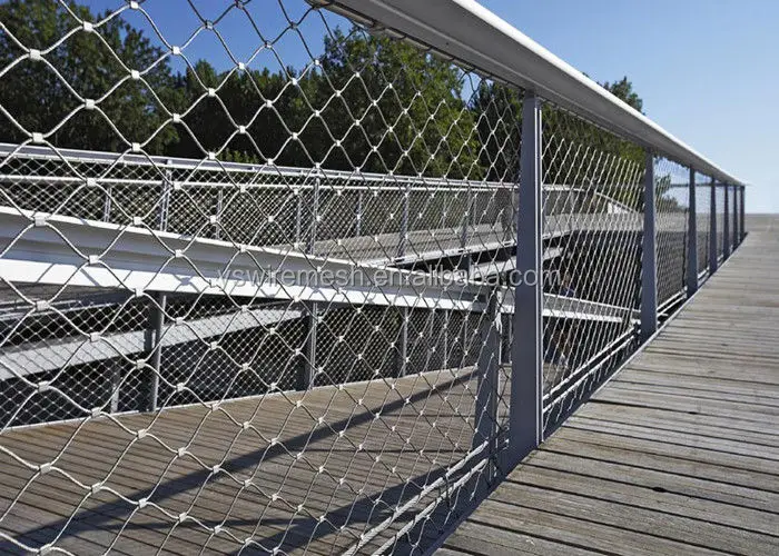 Stainless Steel Wire Rope Mesh for Balcony Safety - Durable Decoration ...