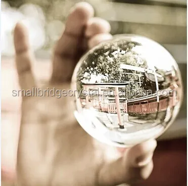 Hotsale large 80mm clear colored Crystal glass ball