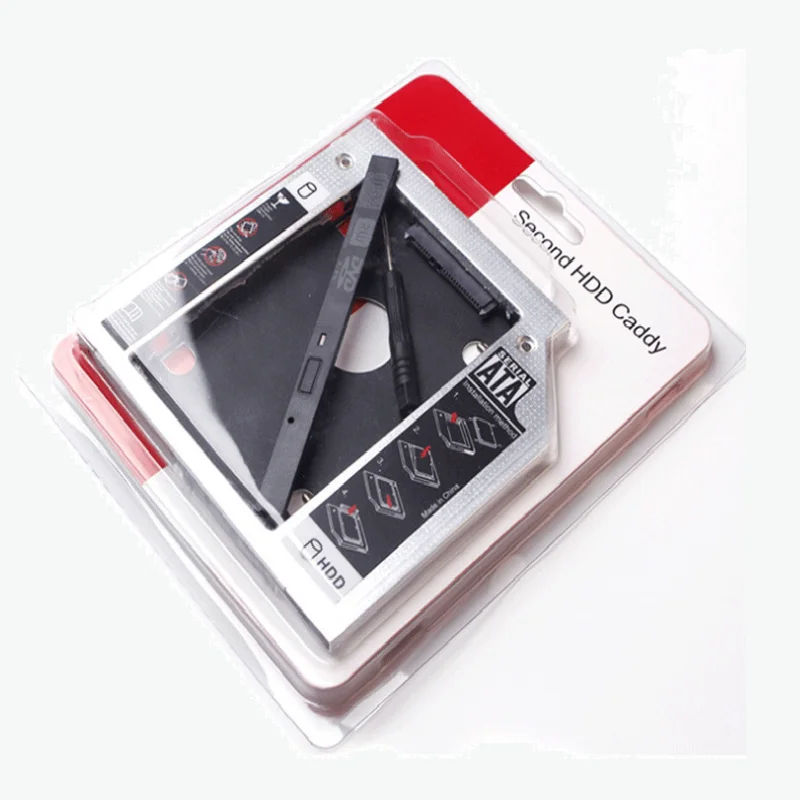  Алюминиевый адаптер для жесткого диска 9 5 мм sata3 SSD cd/dvd-rom Оптический отсек ноутбука второй HDD Caddy
