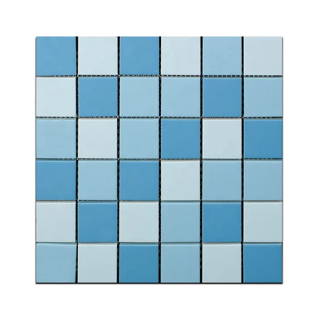 Blue Ceramic Mosaic Tile 48x48 product sample