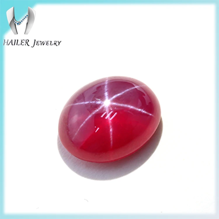 Manmade Oval Synthetic Loose Gemstone Customized Multi Color Star Sapphire for Jewelry Design