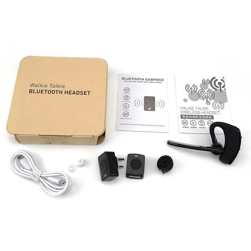 Wireless Walkie Talkie Bluetooth Headset for KENWOOD