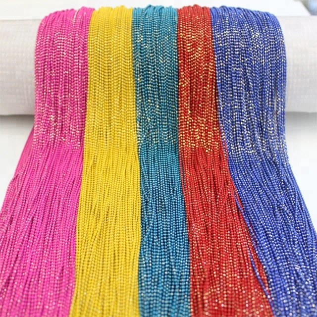 Ch002 оптовая продажа красочная металлическая цепь 1 5 мм латунная шариковая для украшения обуви