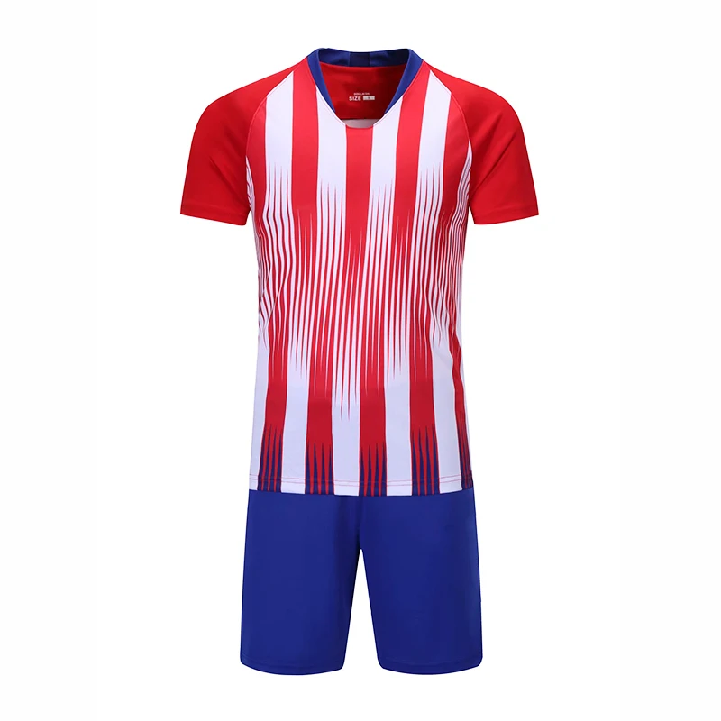 Cool Design Red And White Soccer Jersey Set Professional