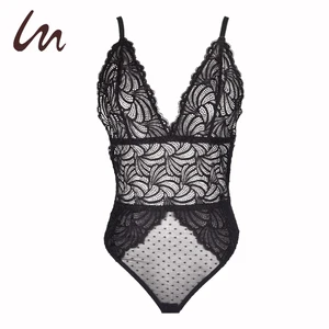 Couples See Through Black Night Wear Lingerie